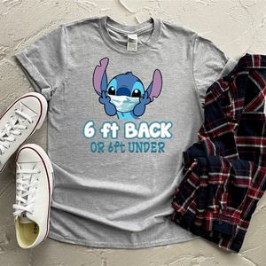 Stitch Funny Shirts, 6 Ft Back, Stitch Cute Shirt, Disney Shirt, Disney Stitch
